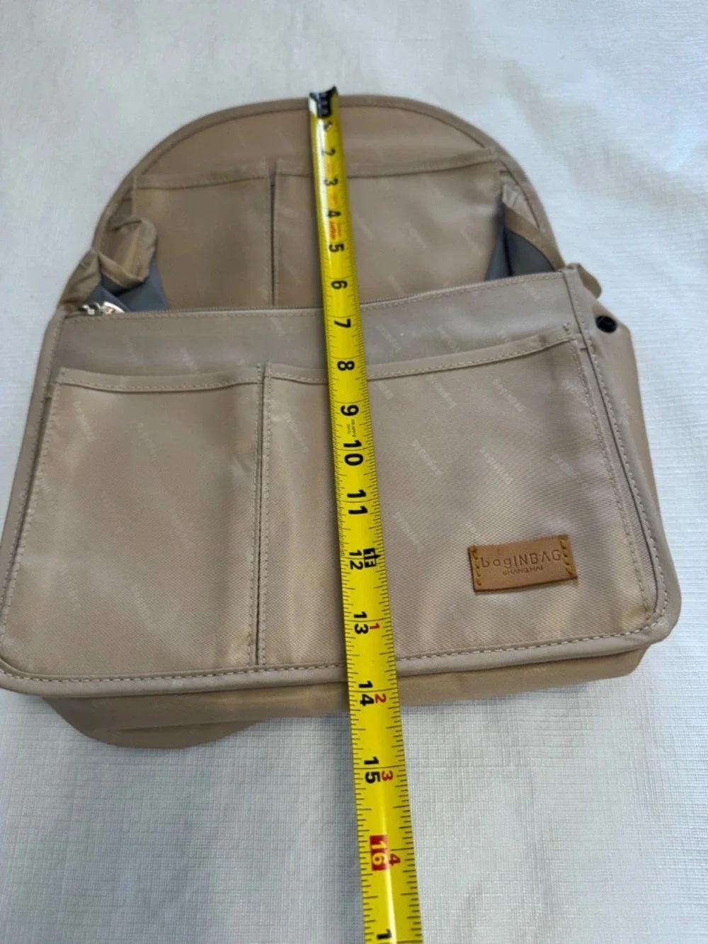Tan Everyday Backpack Organizer